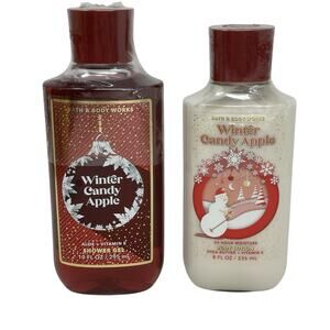 Bath and Body Works Candy Apple Bath Gel and Lotion